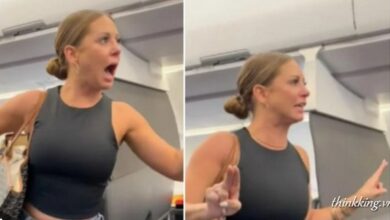 woman on plane not real full video