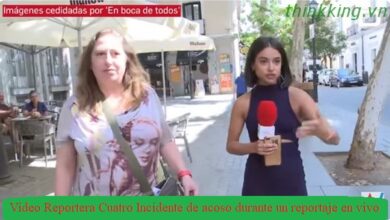 Video Reportera Cuatro Incidente de acoso durante un reportaje en vivo
