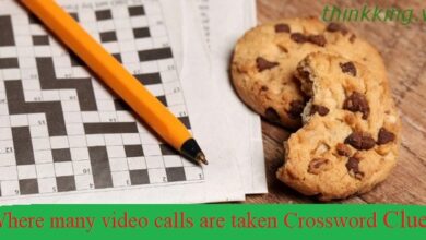 Where many video calls are taken Crossword Clue