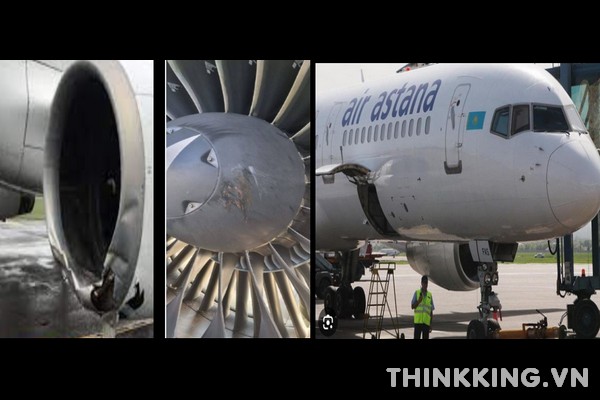 Air Astana Incident Engine CCTV Video